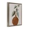 Stupell Industries Natural Tan Greenery Framed Floater Canvas Wall Art Design by Lorenzo Collective